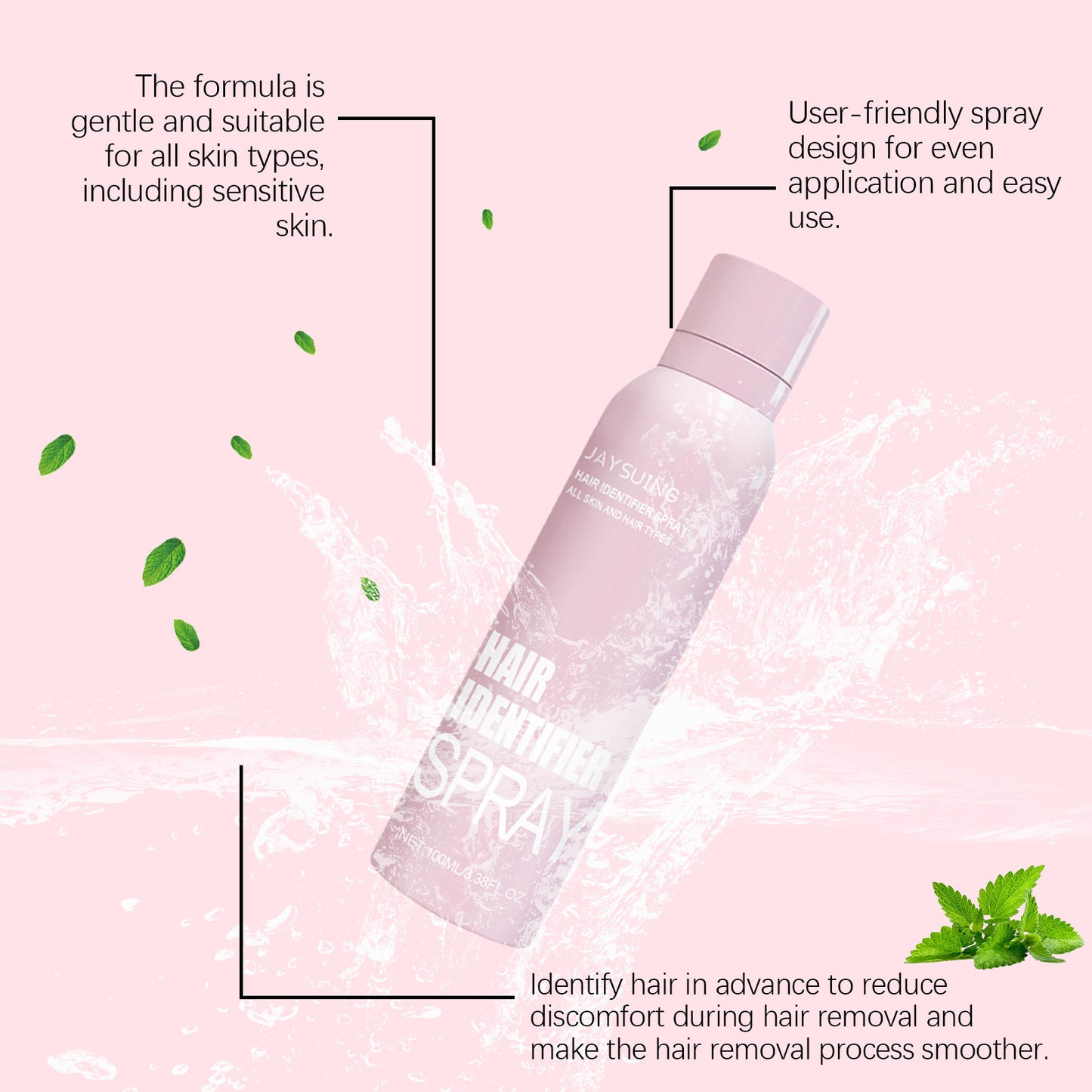 Facial Hair Identifier Spray – Herbal Mist for Dermaplaning & Skin Soothing Care (100ml)
