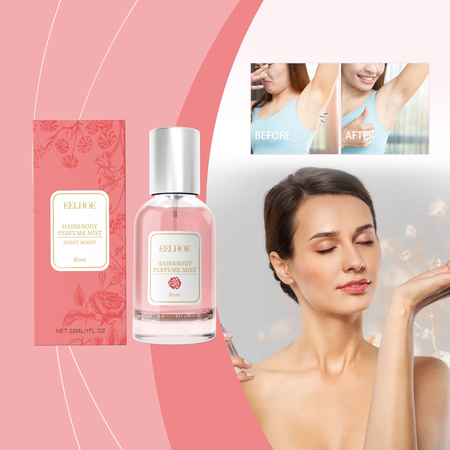 Rose Body & Hair Perfume Mist – A Romantic Bloom of Elegance for Everyday Grace