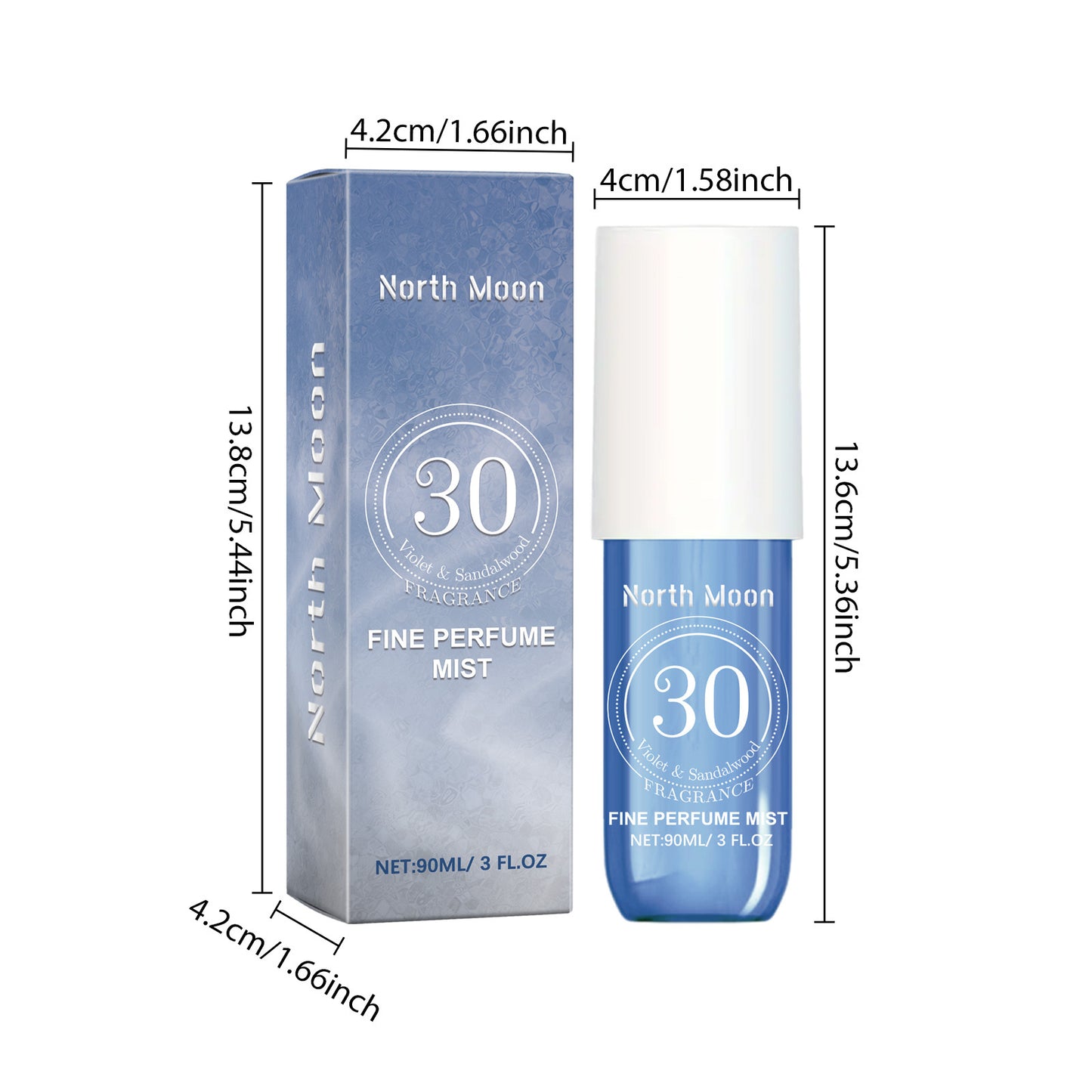 North Moon Hair & Body Mist – A Soft Floral Scent for Skin-Safe, Date-Ready Confidence