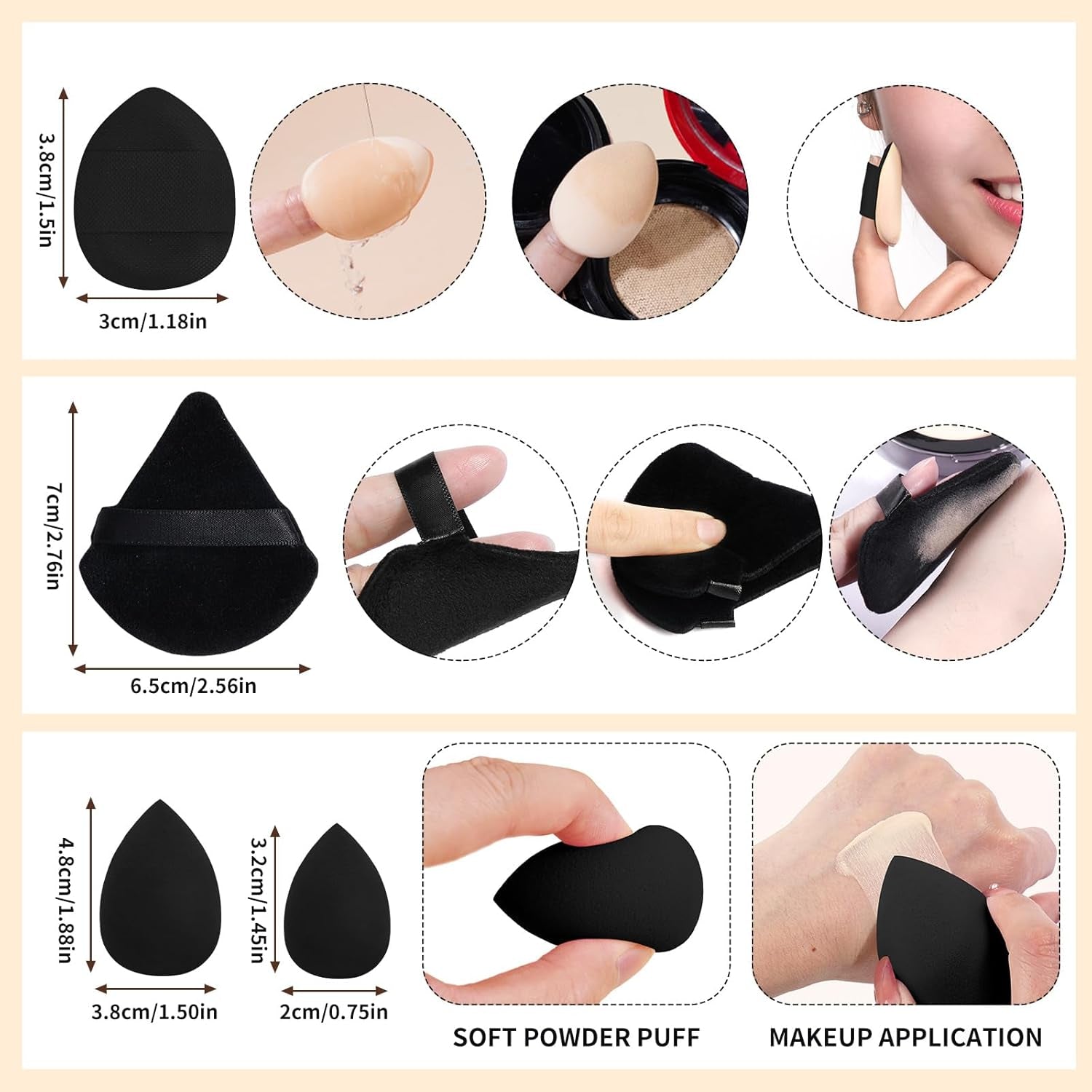 34 Pcs Makeup Brush Set Professional Makeup Brushes Kit Foundation Powder Eye Shadow Concealers Blending Brush Set Premium Synthetic Makeup Tool Gift for Women (Black)