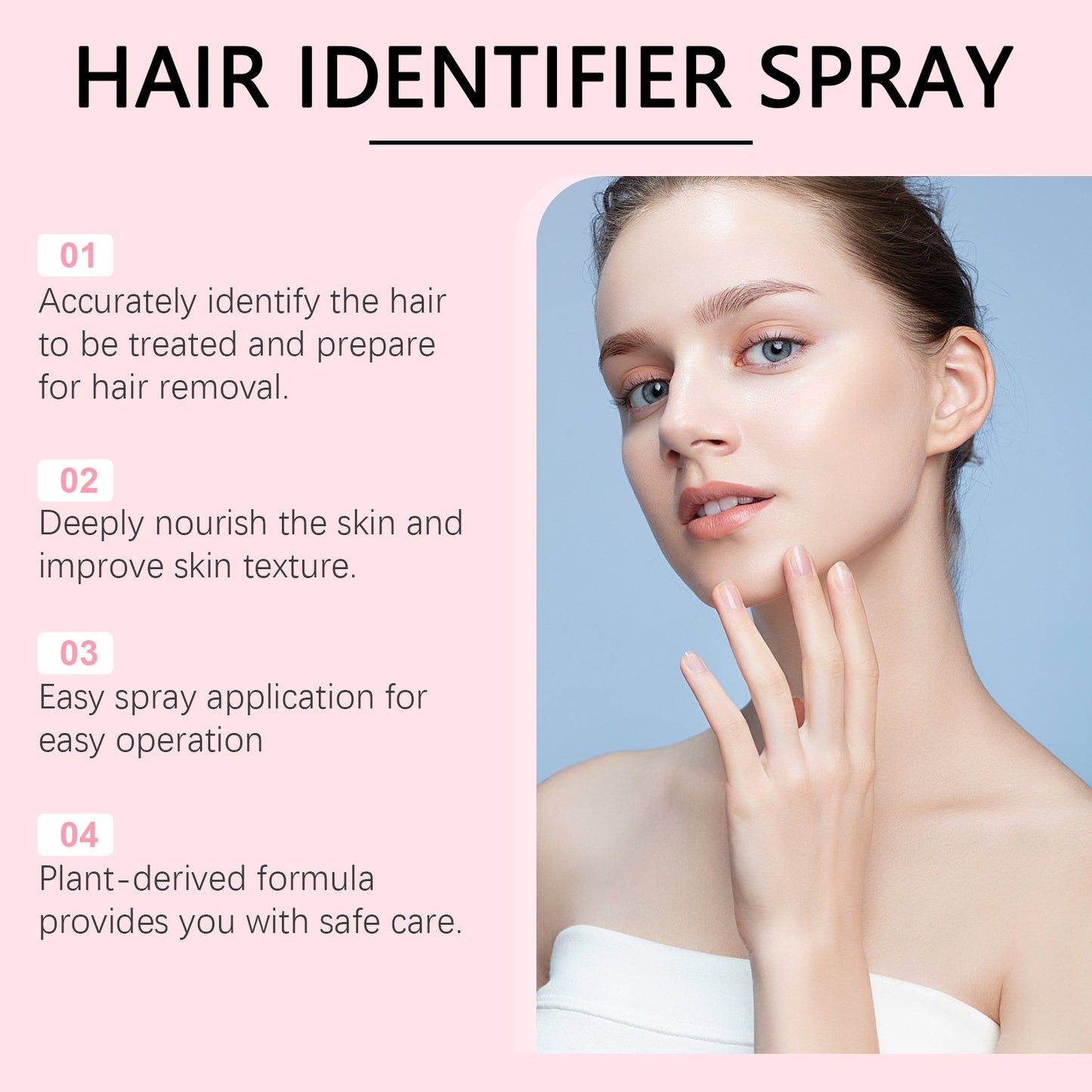 Facial Hair Identifier Spray – Herbal Mist for Dermaplaning & Skin Soothing Care (100ml)